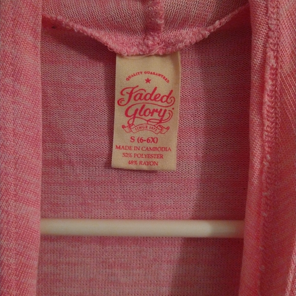 Faded Glory Shirt Girl Size S (6-6X) Color Pink - Picture 2 of 3